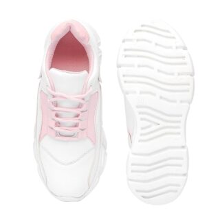 Girls White Casual Sports Shoes